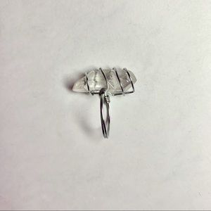 RING - clear quartz